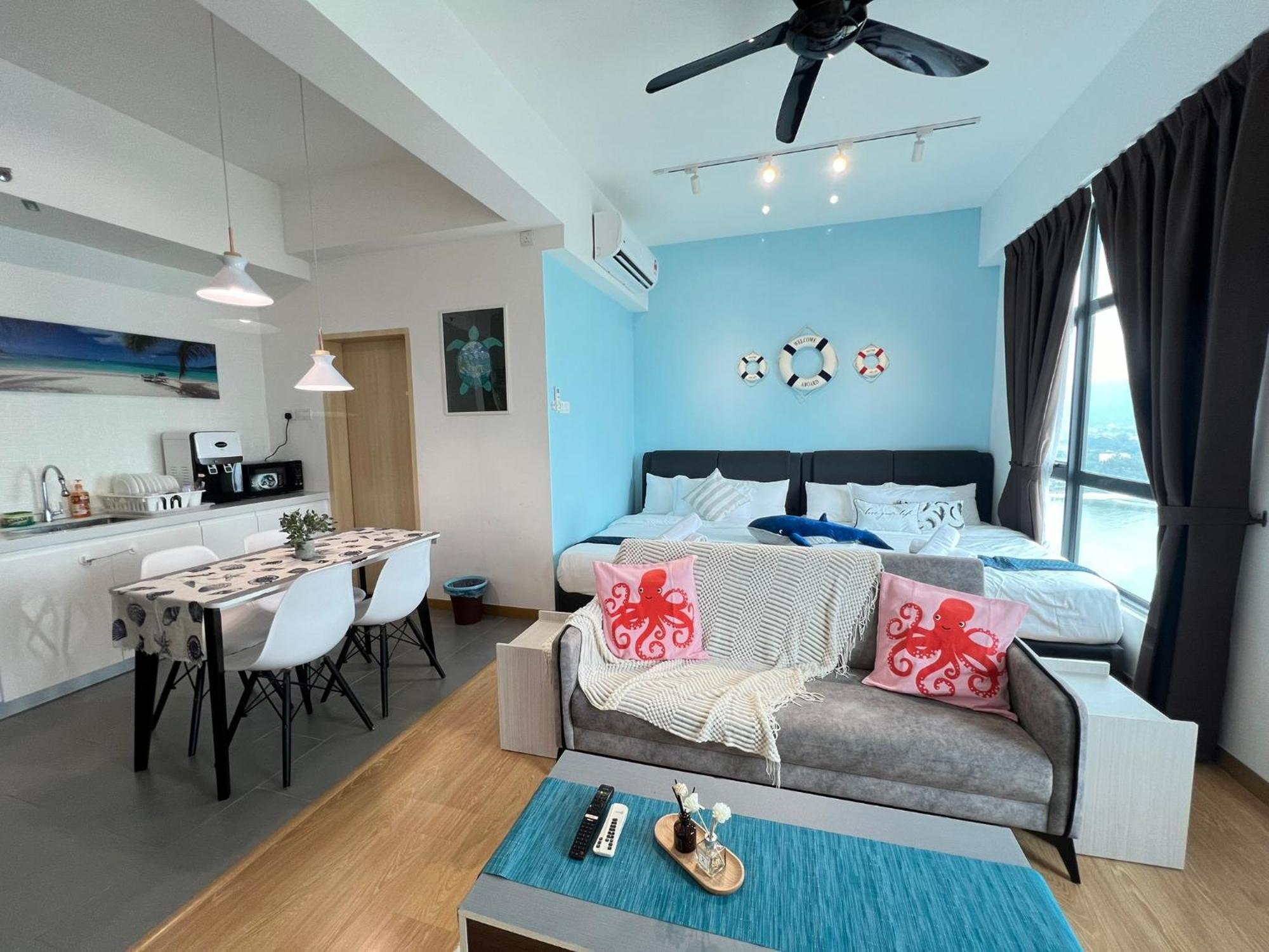 Oceanbay2 Seaview 6Pax Studio Netflix A-18-12 Kuantan Exteriör bild