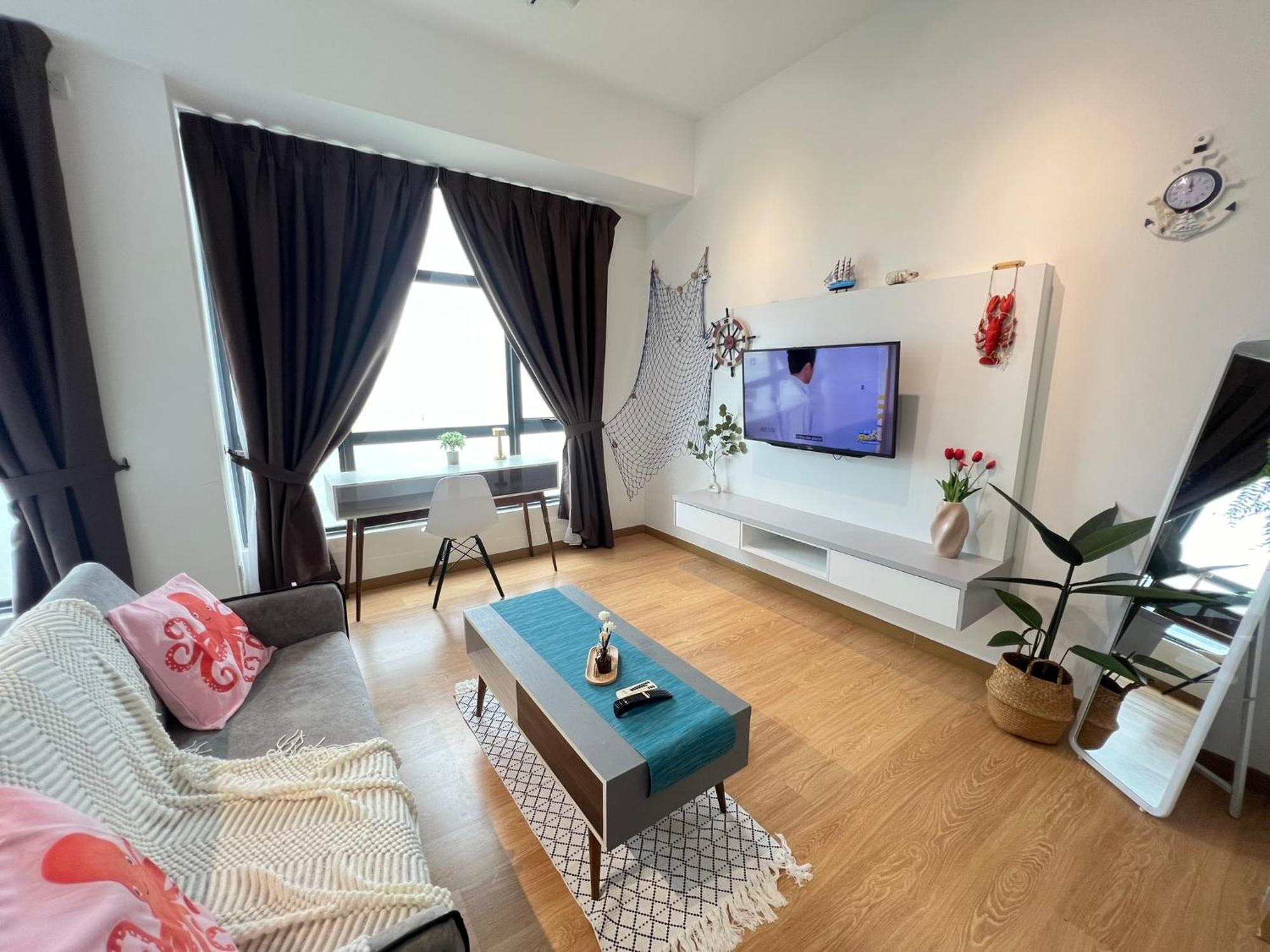 Oceanbay2 Seaview 6Pax Studio Netflix A-18-12 Kuantan Exteriör bild